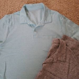 Old Navy Collared Shirts two, gray and light blue